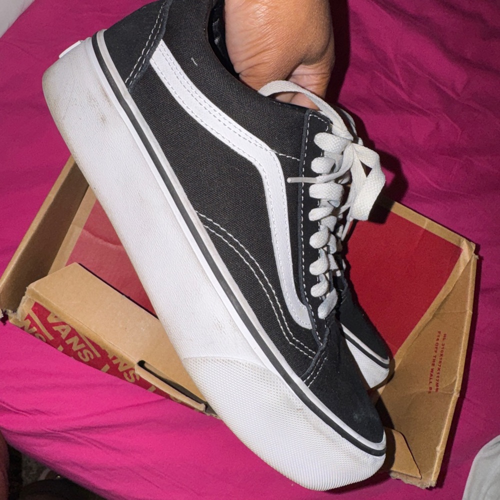 Vans Classic Black and White Low-Tops